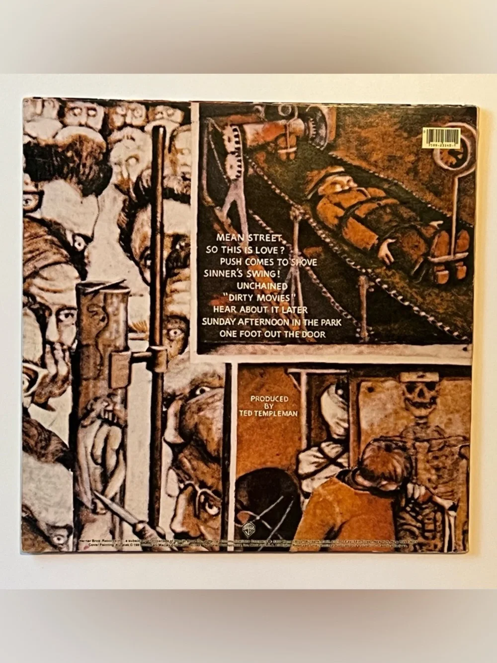 Van Halen Fair Warning LP 1981 US Warner Bros HS 3540 EX/EX Clean Copy - Picture 3 of 11